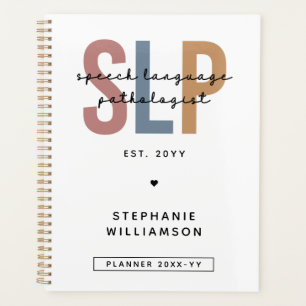 Custom SLP Speech Language Pathologist Planner