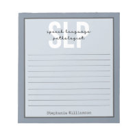 Custom SLP Speech Pathologist Speech Therapist