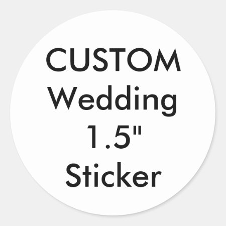 Custom Small 1.5" Round Sticker