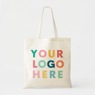 Custom Small Business Corporate Company Logo  Tote Bag