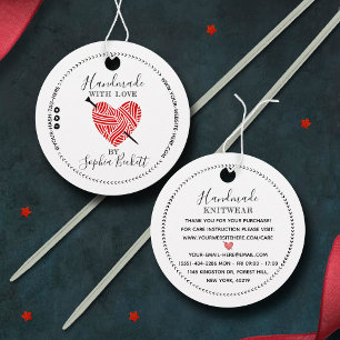 Custom Small Business Knit Supplies Packaging Tags