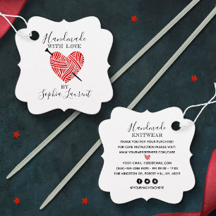 Custom Small Business Knit Supplies Packaging Tags