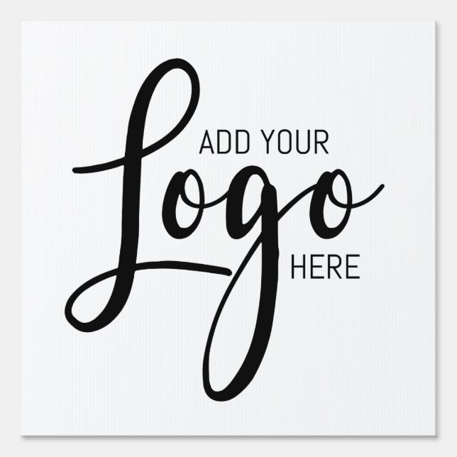 custom small business logo advertising yard sign (Front)