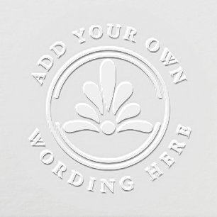 Custom small BUSINESS LOGO fancy envelope Embosser
