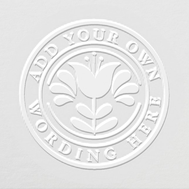 Custom small BUSINESS LOGO flower envelope Embosser (Design)