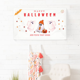 Custom Small Business Logo Halloween Party Banner