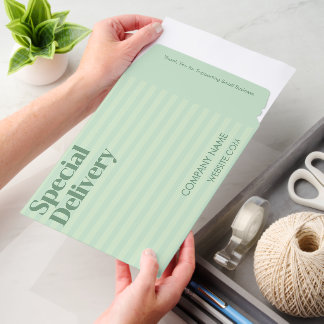 Custom Small Business Mailer - Monochrome Green