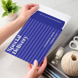 Custom Small Business Mailer - Monochrome Stripes