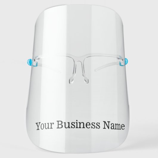 Custom Small Business name Face Shield (Front)