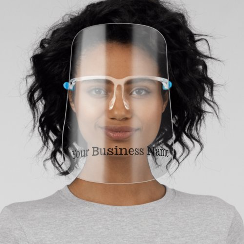 Custom Small Business name Face Shield