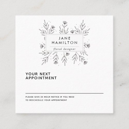 Custom Small Business Supplies Appointment Card