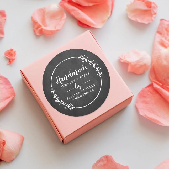 Custom Small Business Supplies Packaging Classic Round Sticker (Creator Uploaded)