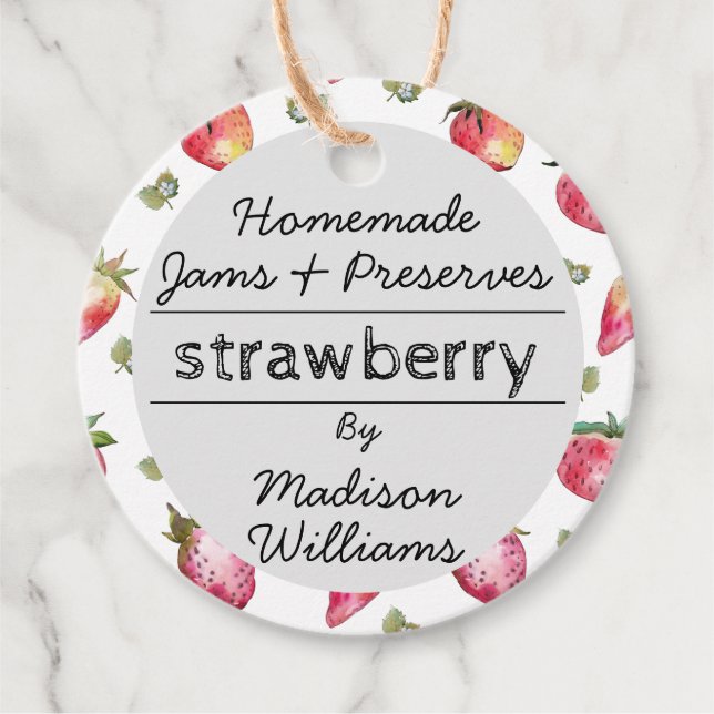 Custom Small Business Supplies Packaging Tags  (Front)