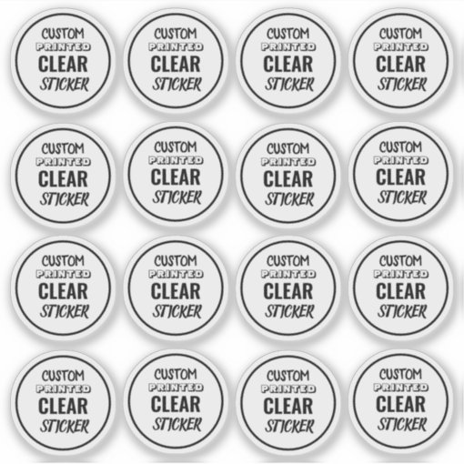 Custom Small Clear Sticker Labels | Zazzle