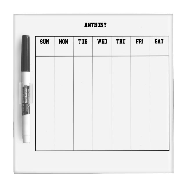 Custom Small Dry Erase Boards (Front)