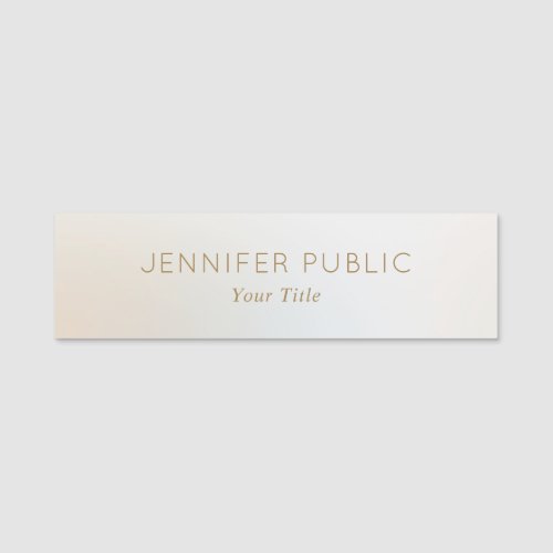 Custom Small Rectangle Name Staff Employee Modern Name Tag