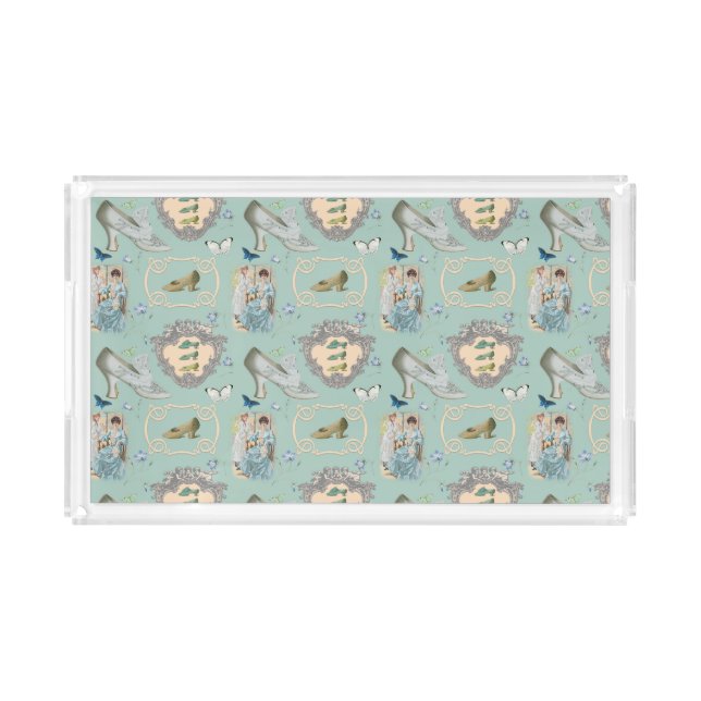 Custom Small Rectangle Tray - FANCY SHOES - SEA (Front)