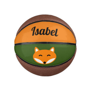 Custom small red fox mini basketball sports gift