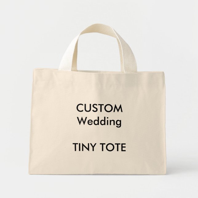 Custom Small Tote Bag (NATURAL Color) (Front)