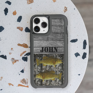 Custom Smallmouth Bass Fishing Rustic iPhone 13 Case