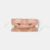 Custom Smiling Face Mask - Upload Your Smile Photo (Front, Folded)