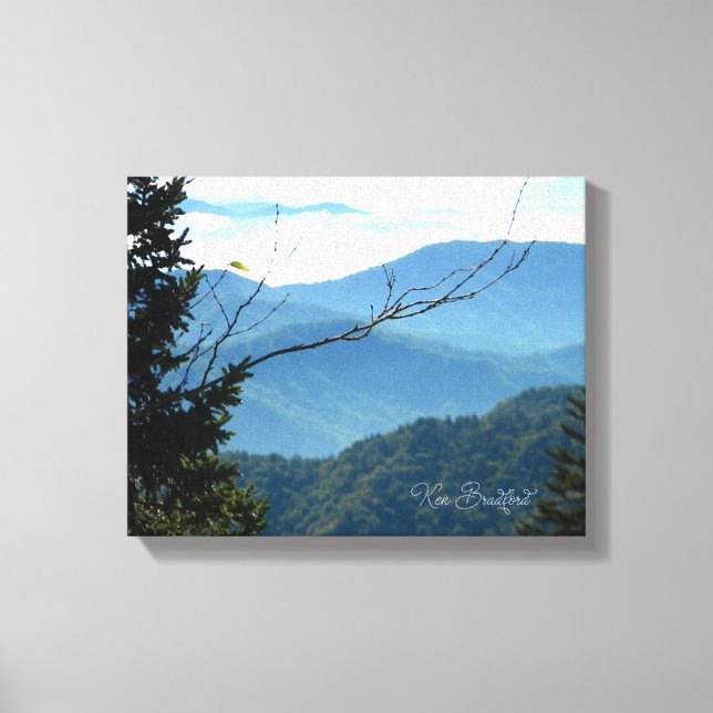 Custom Smoky Mountain Canvas Print (Front)