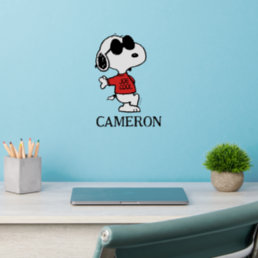 Custom Snoopy &quot;Joe Cool&quot; Standing Wall Decal