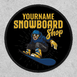 Custom Snow Boarder Snowboarding Shop Big Air Patch
