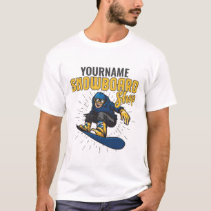 Custom Snow Boarder Snowboarding Shop Big Air T-Shirt