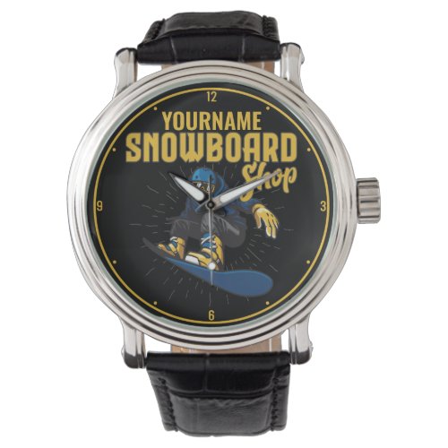 Custom Snow Boarder Snowboarding Shop Big Air Watch