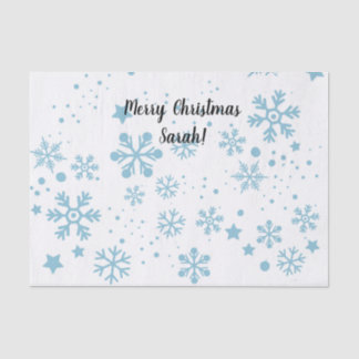 Custom Snow Flake Tissue Paper