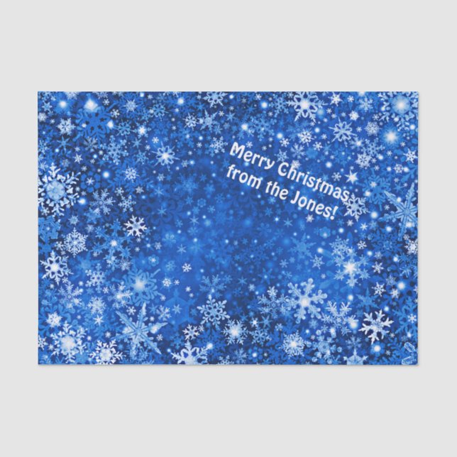 Custom Snow Flake Tissue Paper (Front)