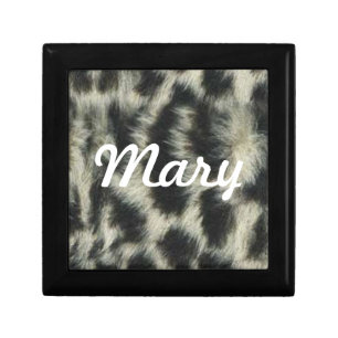 Custom Snow Leopard Gift Box