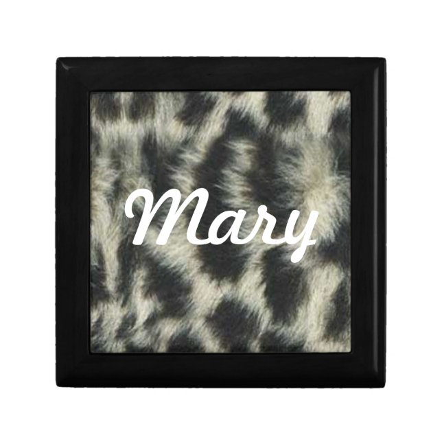 Custom Snow Leopard Gift Box (Front)