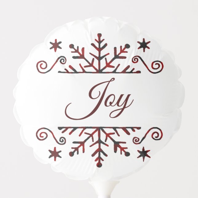 Custom snowflake Balloon (Front)