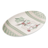 Custom Snowman Couple 1st Christmas Platter (Angled)