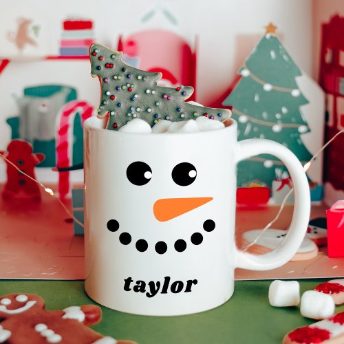 Custom Snowman Personalized Coffee Mug