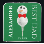 Custom Snowman Red Bowtie Best Dad by Pa Beer Pong Table<br><div class="desc">Best Dad by Par : Golf Ball Snowman with Red Bowtie,  Perfect gift for golfer  winter holiday Christmas  Beer Pong Table</div>