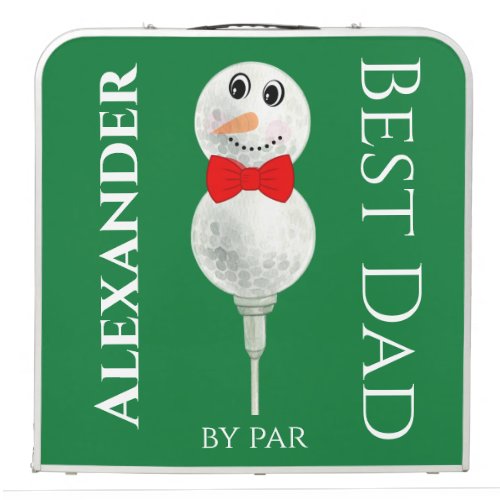 Custom Snowman Red Bowtie Best Dad by Pa Beer Pong Table