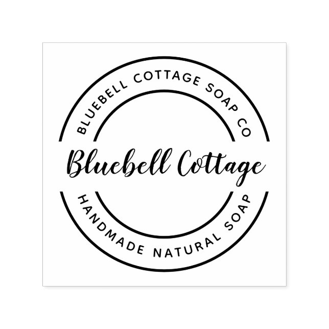 Custom Soap Business Self-inking Stamp (Design)