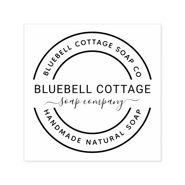 Custom Soap Company Self-inking Stamp (Design)
