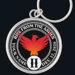 Custom Sober Coin Medallion with Phoenix Keychain<br><div class="desc">Our Addiction Recovery Medallion Keychains are a perfect way to recognize a Sobriety Birthday or Recovery Anniversary because they offer something that mass produced medallion keychains just can't... the option to personalize! Make them feel unique and appreciated by giving personalized. Add any name, recovery date and length of sobriety! Custom...</div>