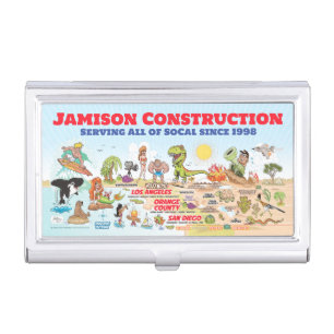 Custom SoCal Business Card Case