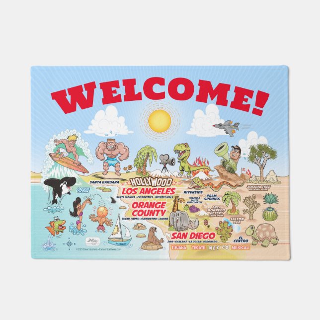 Custom SoCal Welcome Mat (Front)