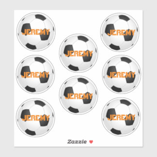 custom soccer ball add your name sticker