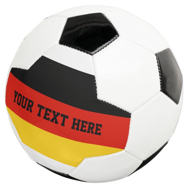 Custom soccer ball gift with flag of Germany (Three Quarter)