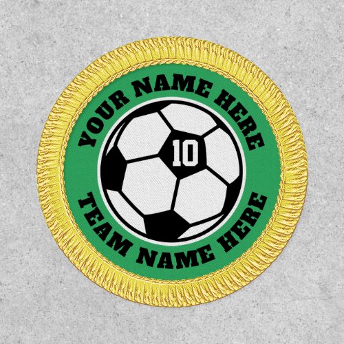 Custom soccer ball sports Velcro or iron_on patch