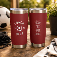 Custom Soccer Coach Appreciation End of Season