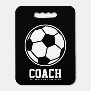 Custom soccer coach stadium seat cushion gift