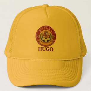 Custom Soccer Crest Personalized Name Football Fan Trucker Hat
